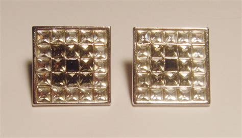 ysl ohhringe|YSL square earrings.